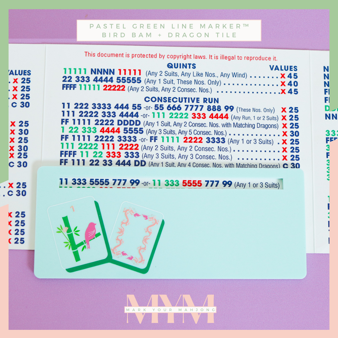 Mix-n-Match 2-Pack Mahjong Card Line Marker™