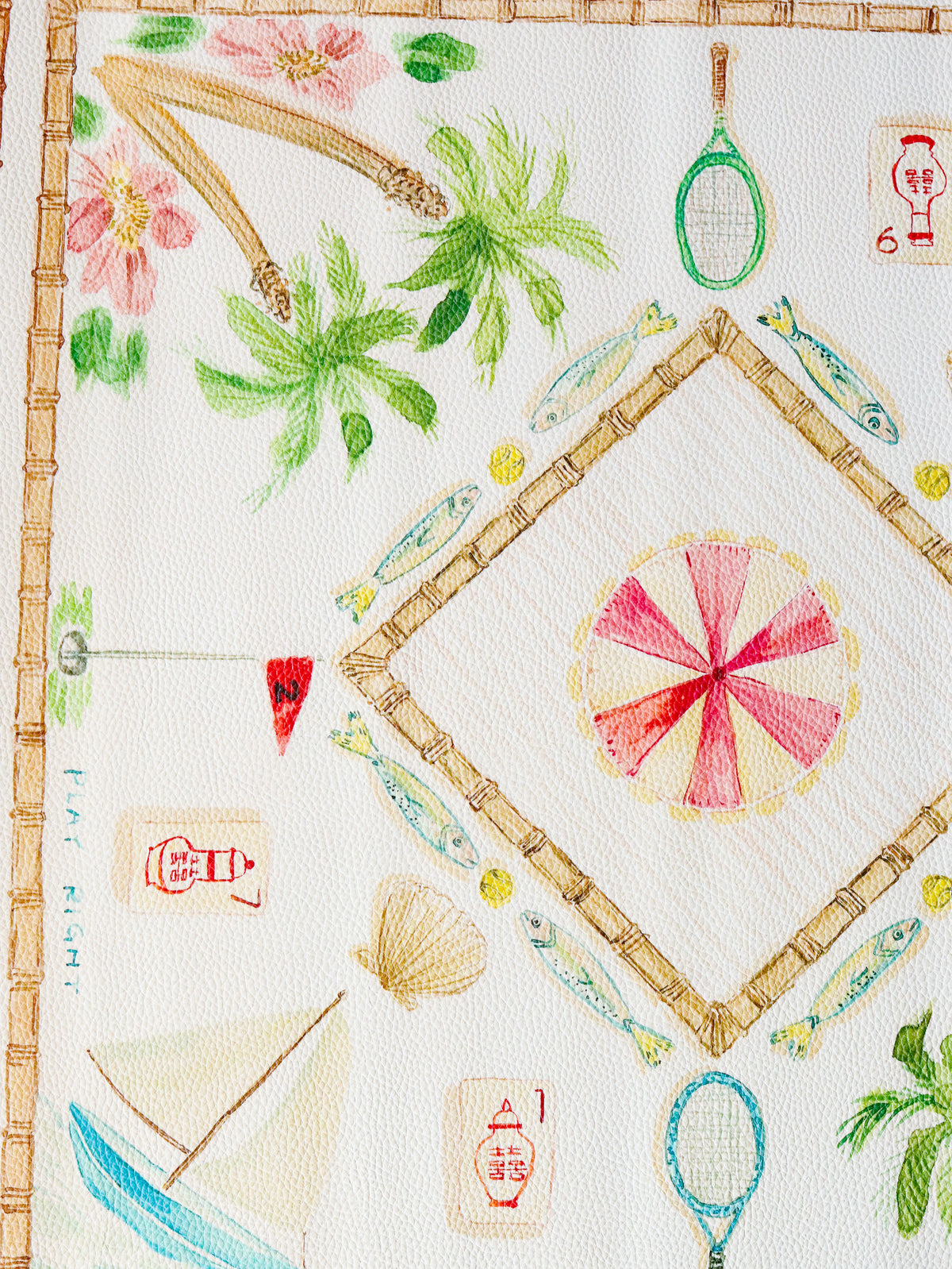 Laura McCarty Mahjong Mat "Paradise"