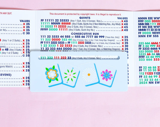 Pastel Blue Flower Tiles Line Marker™