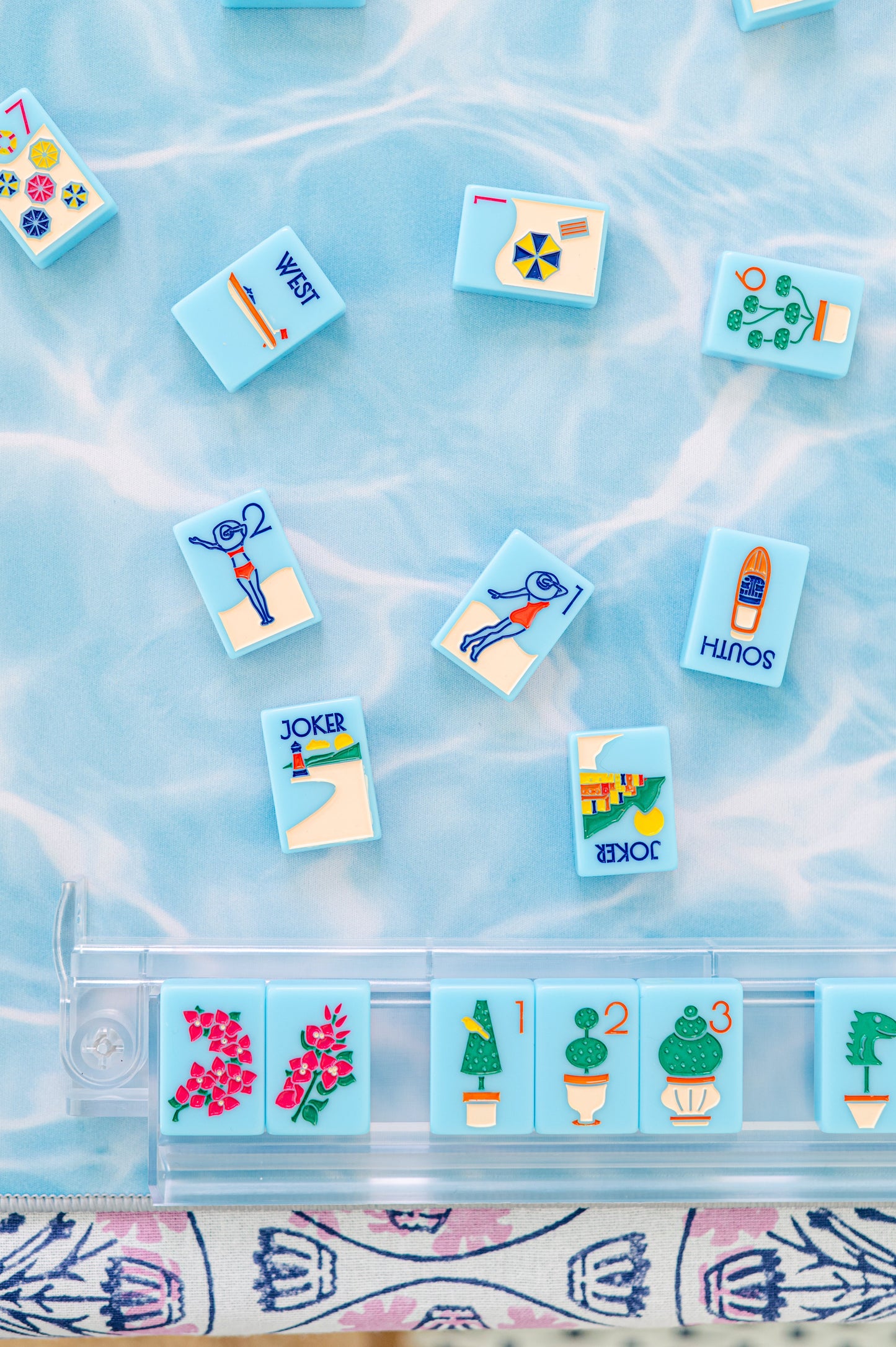 THE RIVIERA JET SET - MAHJONG TILES: PORTOFINO BLUE