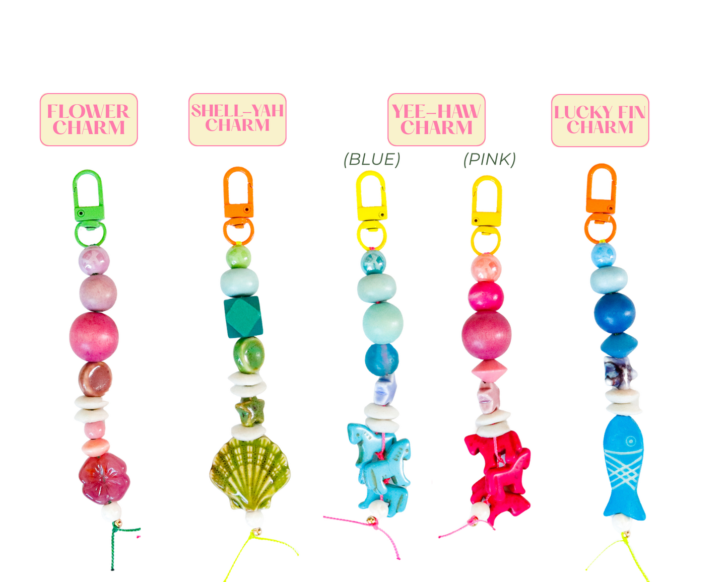 Mahjong Bag Beaded Charm Collection