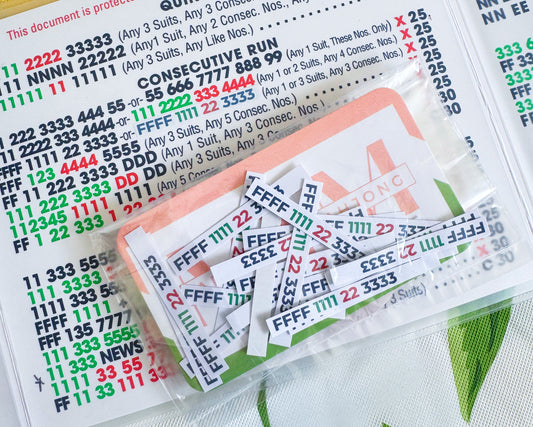 NMJL 2025 Card Print Error Line Sticker-Pack of 20
