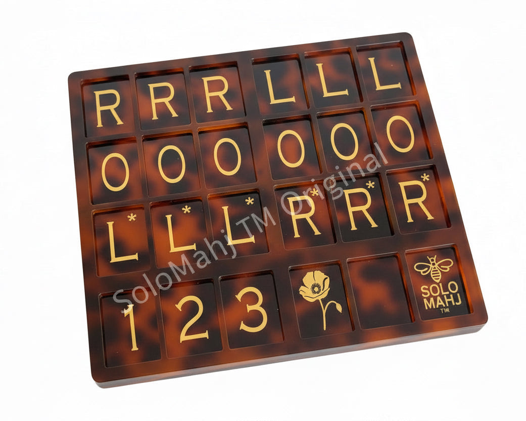 SoloMahj Poppy Board – Tortoise Special Edition (Large Tiles)