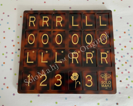 SoloMahj Poppy Board – Tortoise Special Edition (Large Tiles)