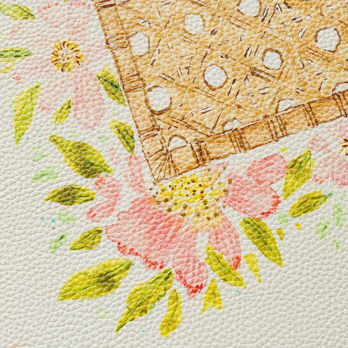 Laura McCarty Watercolor Mahjong Mat Garden Club