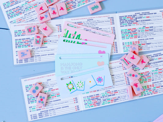 Mix-n-Match 4-Pack Mahjong Card Line Markers