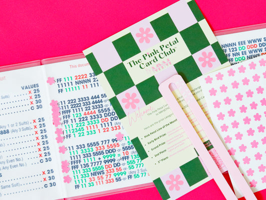 The Pink Petal Card Club by Mark Your Mahjong