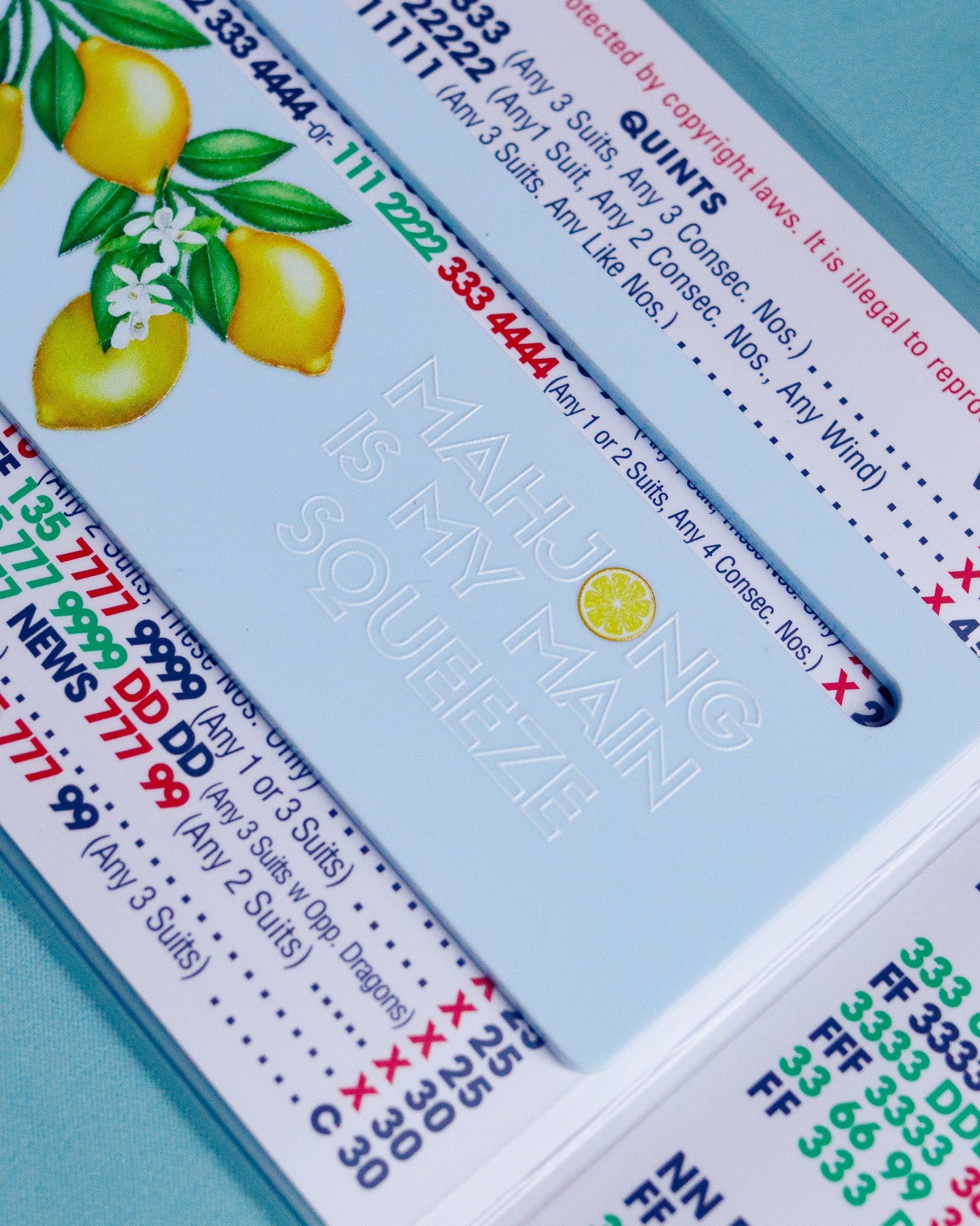Pastel Blue Mahjong is my Main Squeeze Line Marker