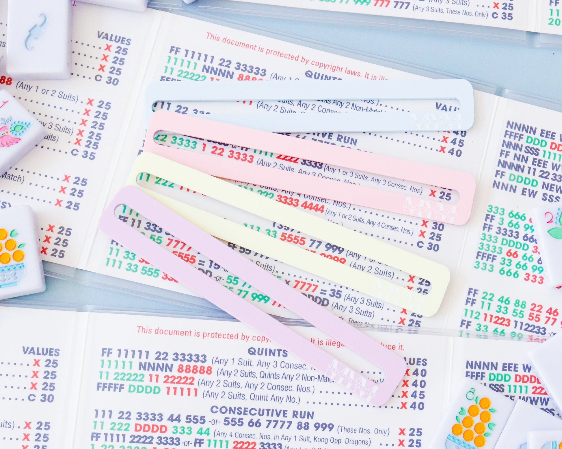 Mini Line Markers for Mahjong