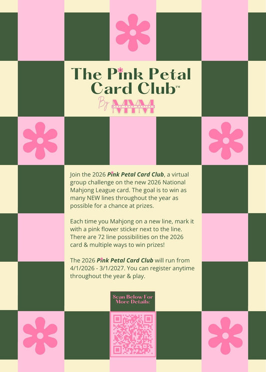 The Pink Petal Card Club by Mark Your Mahjong