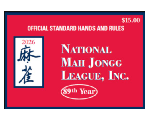 2026 National Mahjong League Card (LARGE PRINT)